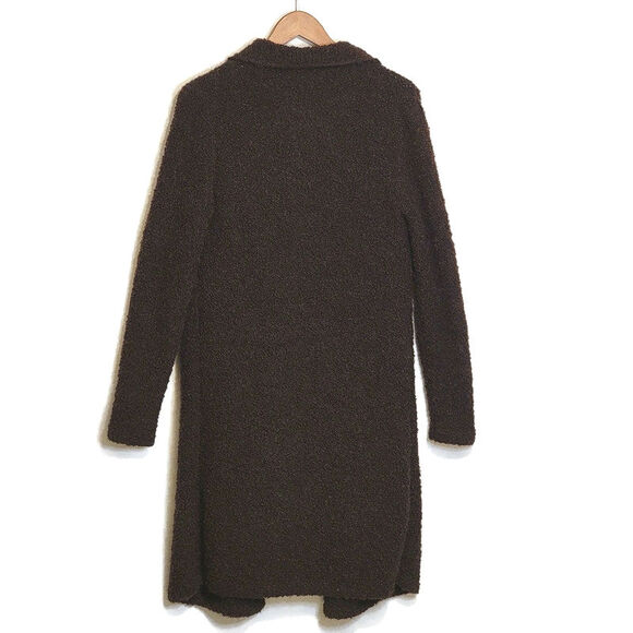 J. McLaughlin Alpaca Wool Blend Boucle Brown Duster Cardigan Sweater Size XS - Picture 7 of 13